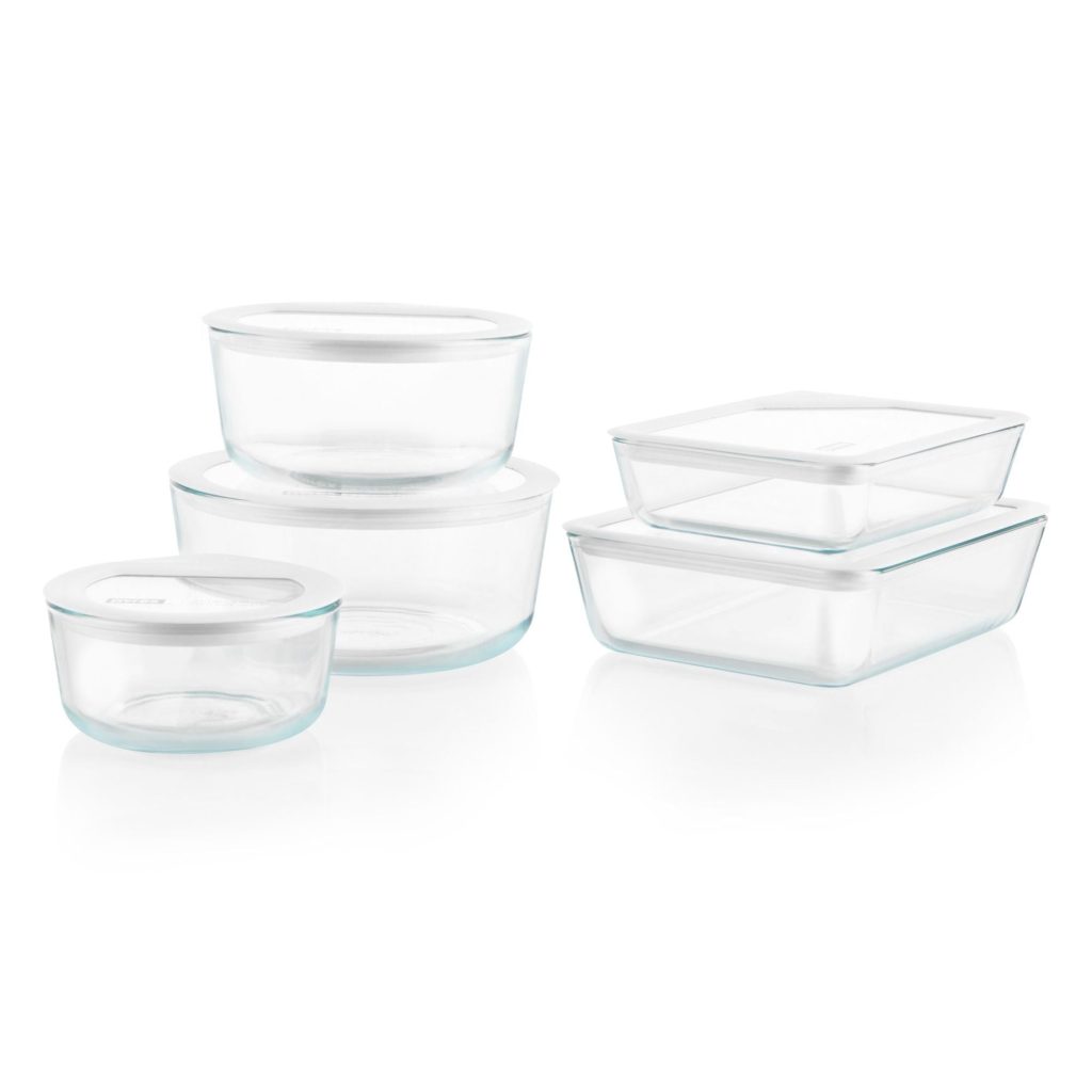 Pyrex? Ultimate 10-Piece Glass Storage Set with Glass Lids