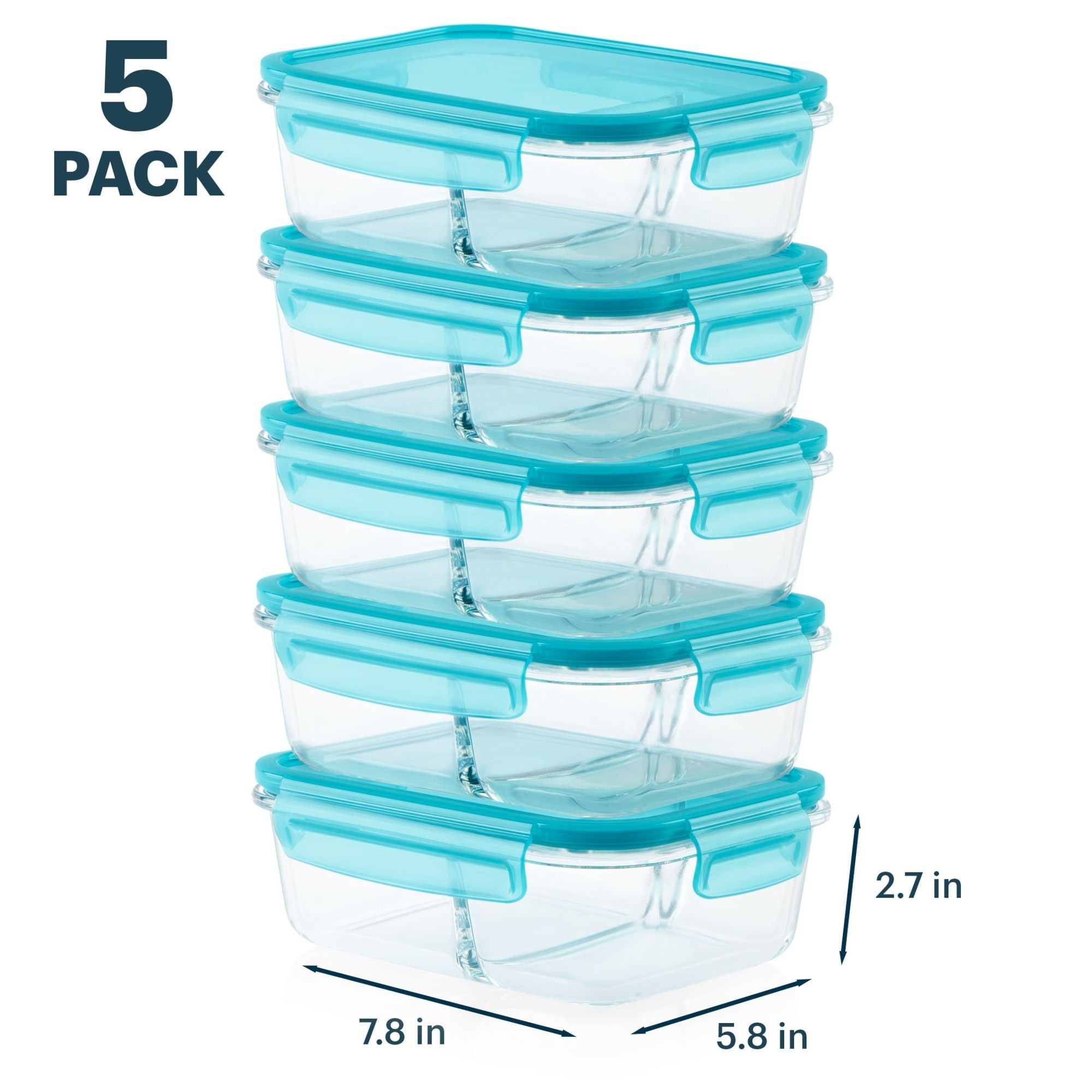 Pyrex? MealBox 10-Piece Divided Storage Set. 4 Cup - Image 2