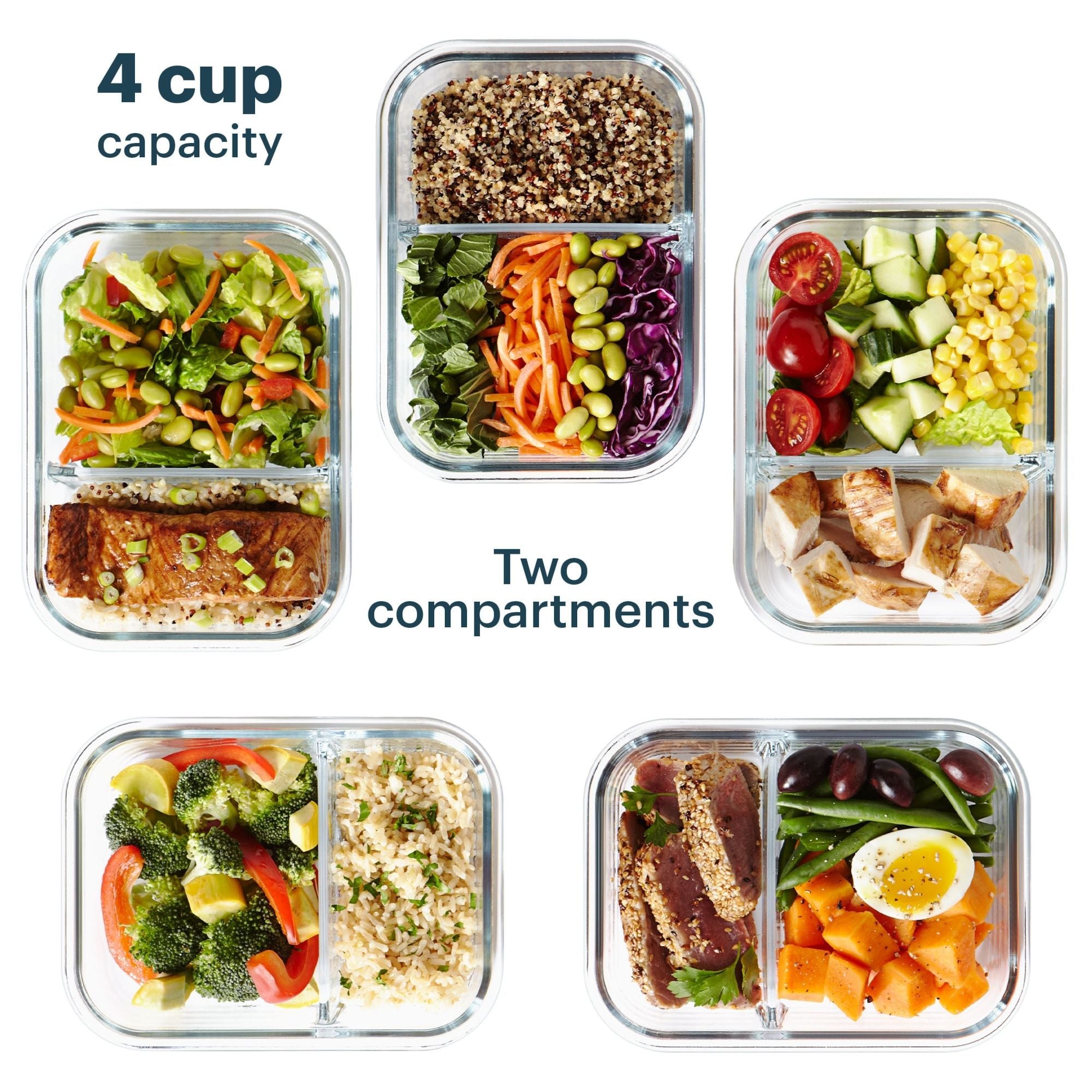 Pyrex? MealBox 10-Piece Divided Storage Set. 4 Cup - Image 3